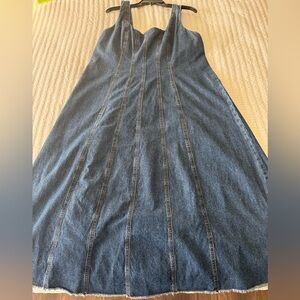 Joie Blue Denim A-Line Dress